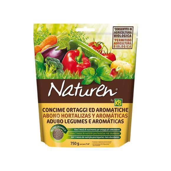 Adubo granulado para legumes e aromáticas Bio