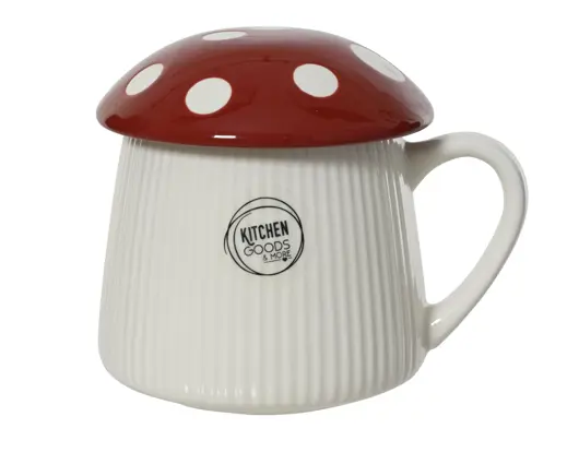Caneca de Natal Cogumelo 11cm