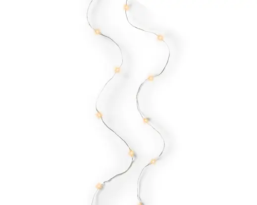 Luz 100Led Prata 4,9M Clássico Quente