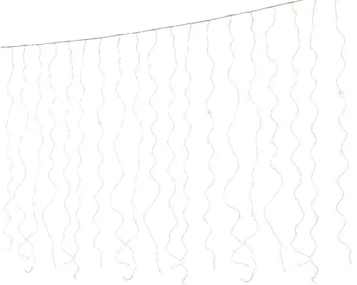 Luz Cortina 100Led Prata 90x100CM Branco Quente