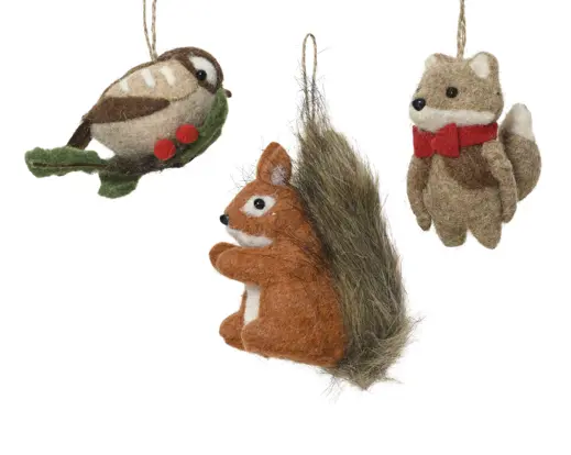 Pendente de Natal Animais 11cm