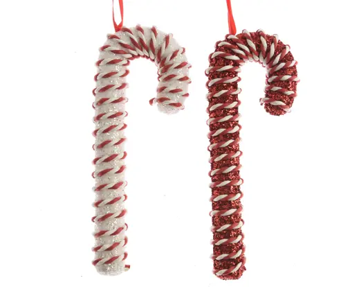 Pendente de Natal Candy com Glitter 20cm
