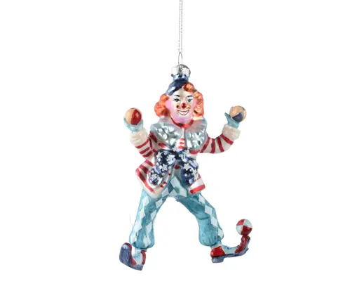 Pendente de Natal Palhaço 13cm