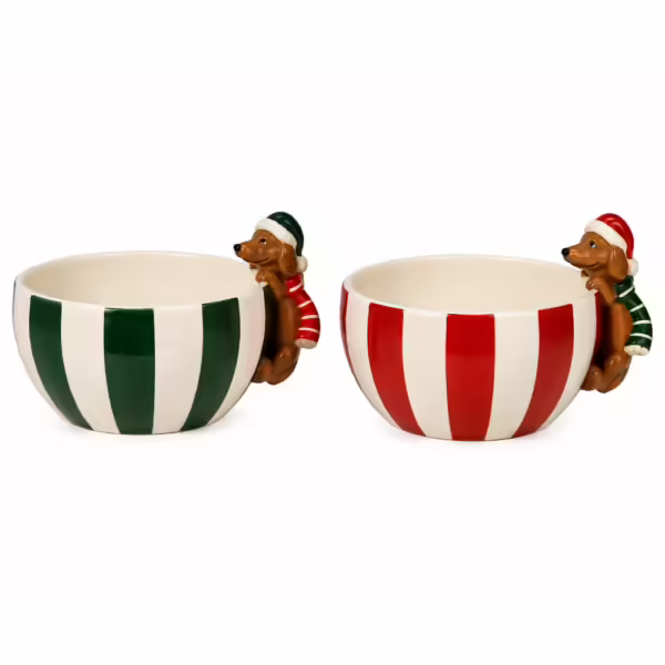 Tigela de Natal | Verde e Vermelho