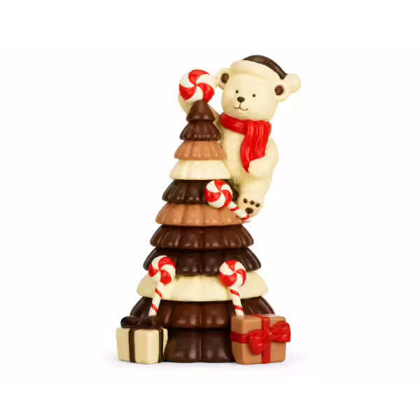 Árvore de Natal Chocolate com Urso