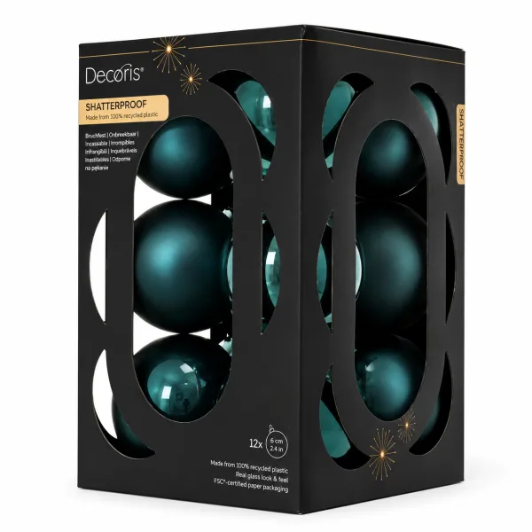 Conjunto de 12 Bolas de Natal | Esmeralda