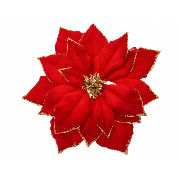 Clip Poinsettia | Vermelho