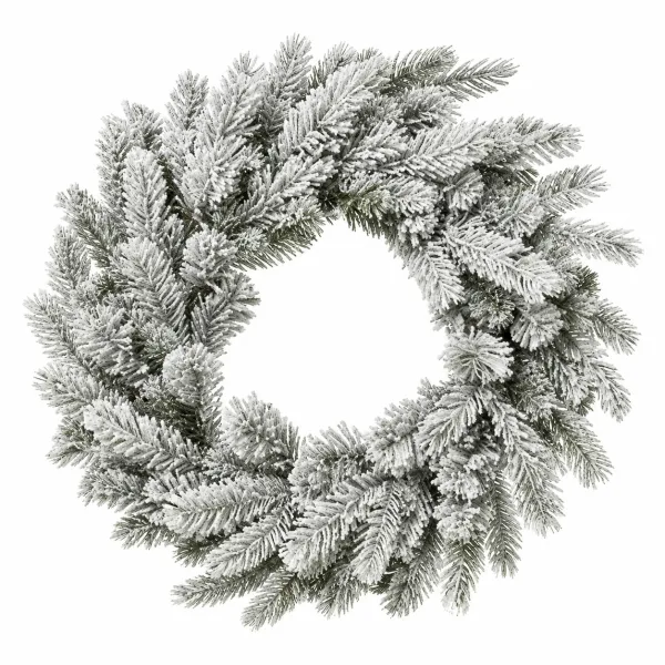 Coroa de Natal com Neve