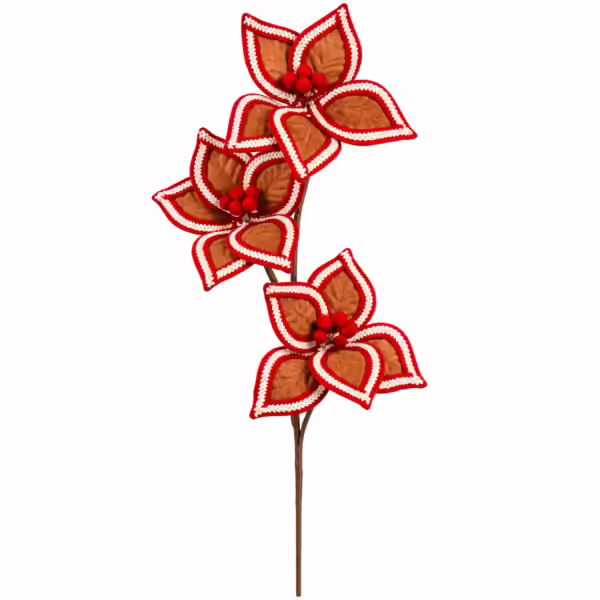 Haste de Poinsettia | Castanho