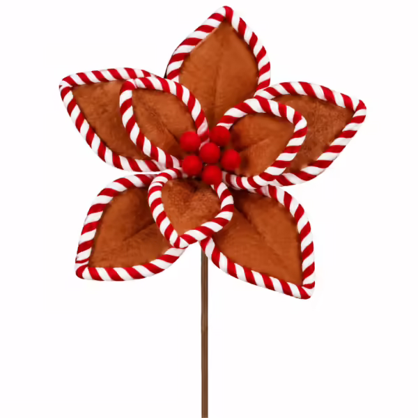 Haste de Poinsettia | Castanho
