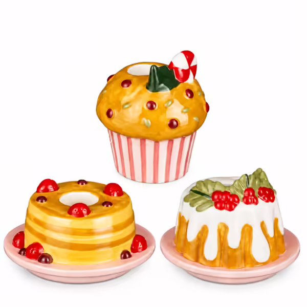 Castiçal Decorativo | Bolo e Cupcake